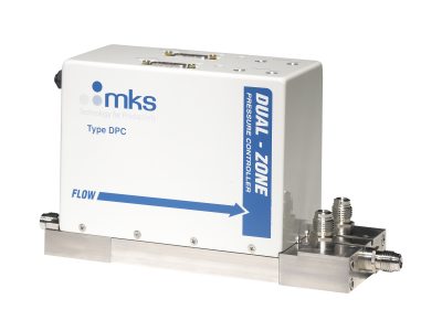 dual-zone pressure controller with mass flow meter