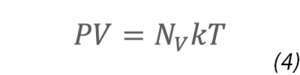 Ideal Gas Law in molecular terms (equation)